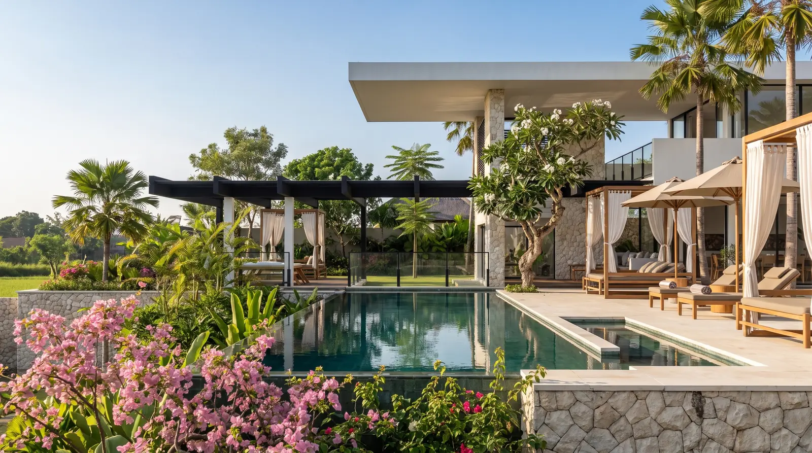 Tropical Pool Pavilion