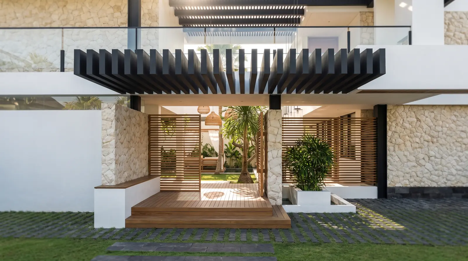 Slatted Entry Pavilion