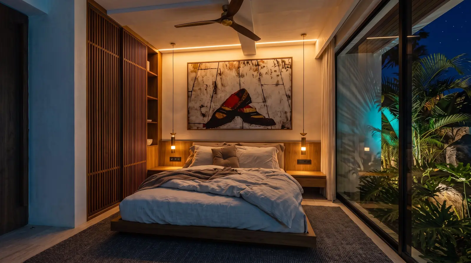 Tropical Teak Bedroom