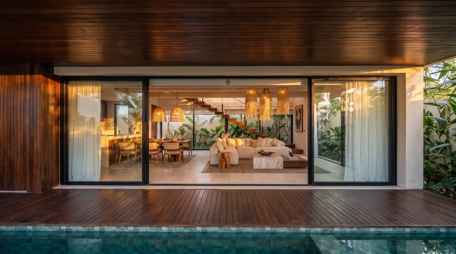 Poolside Living Pavilion