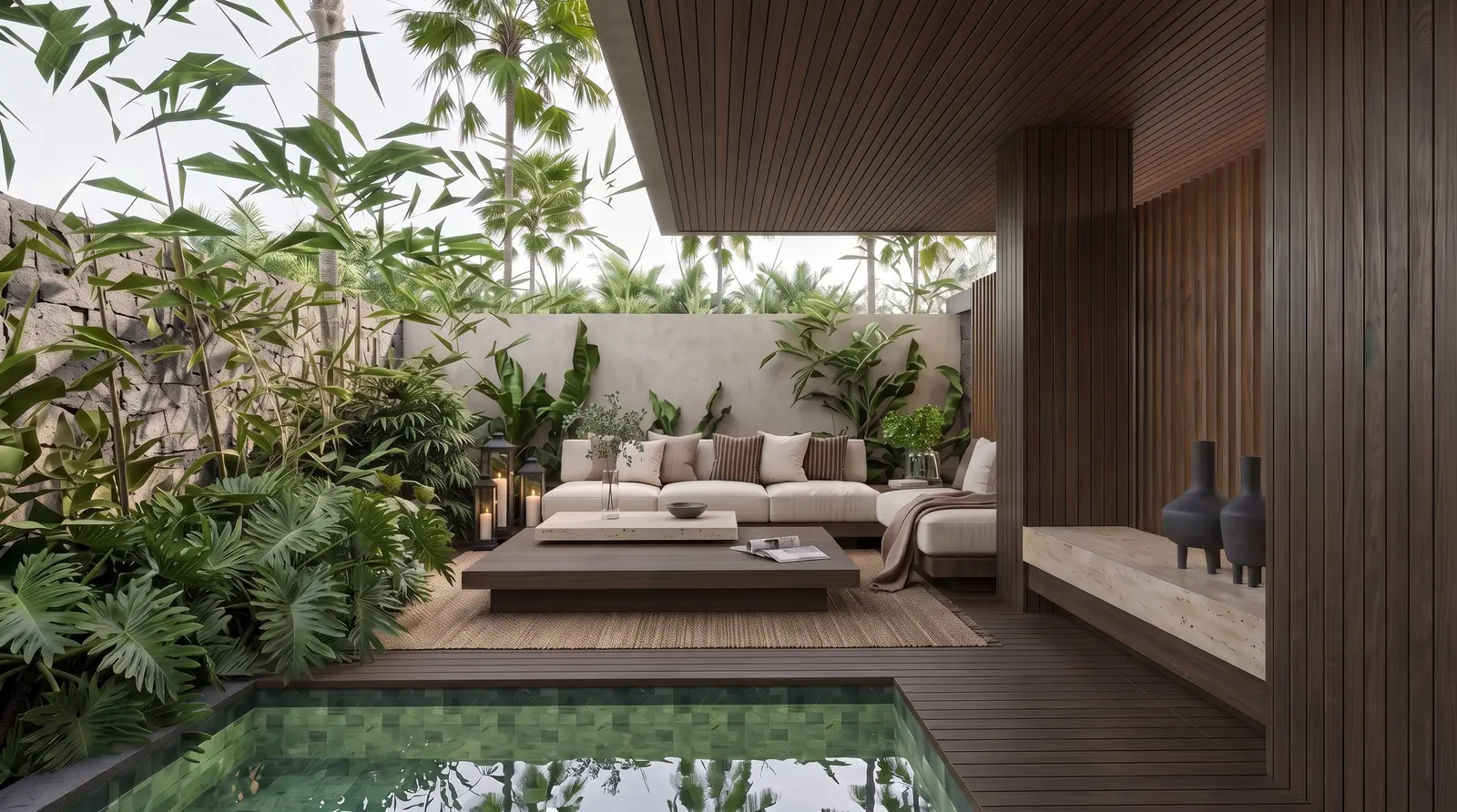 Tropical Poolside Lounge