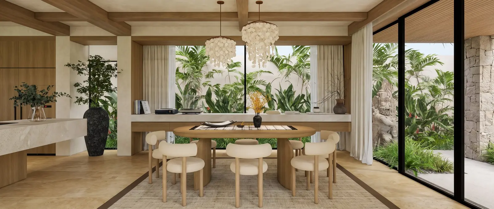 Tropical Dining Pavilion