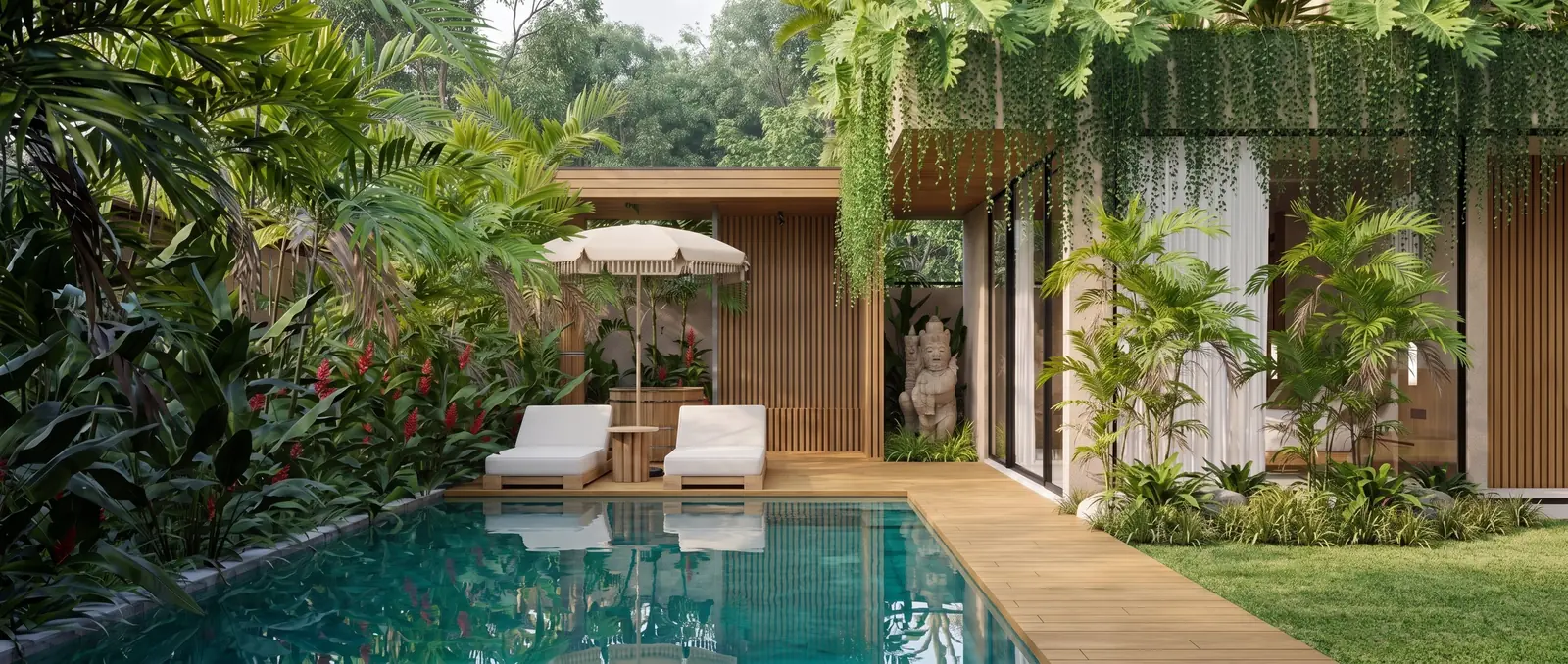 Tropical Pool Retreat