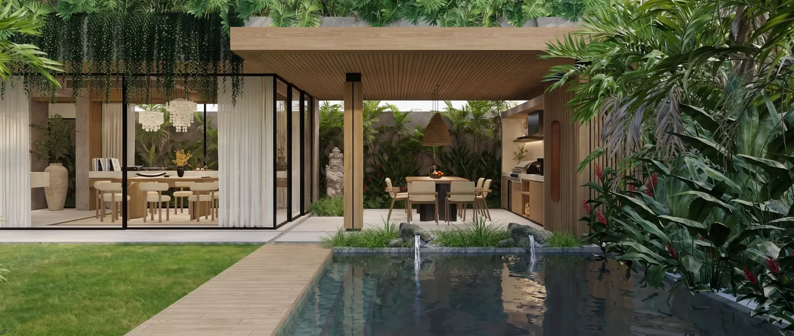 Tropical Pool Pavilion