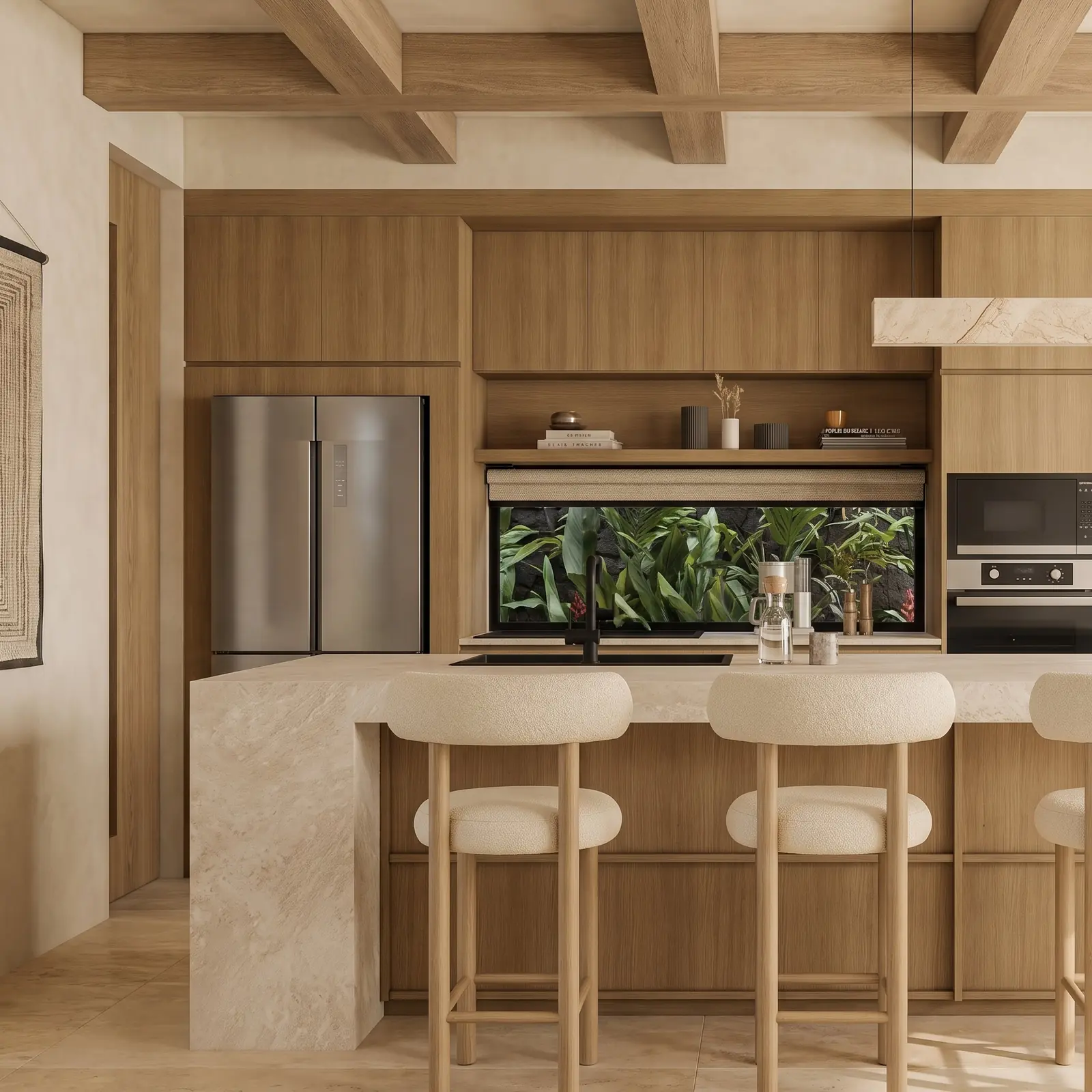 Botanical Kitchen Island