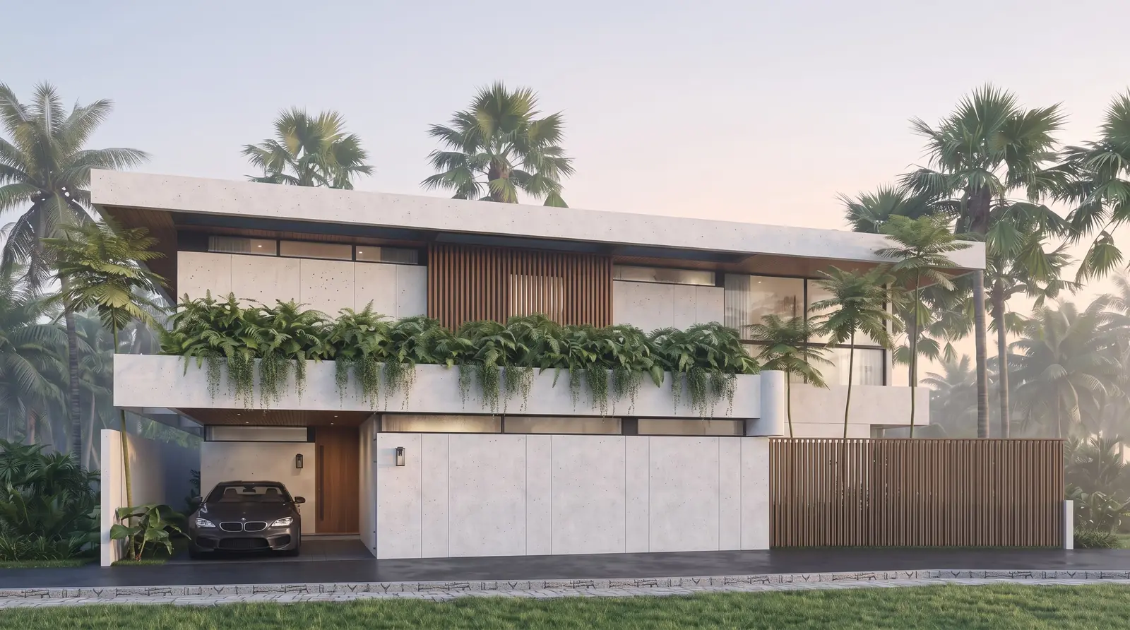 Tropical Villa Facade
