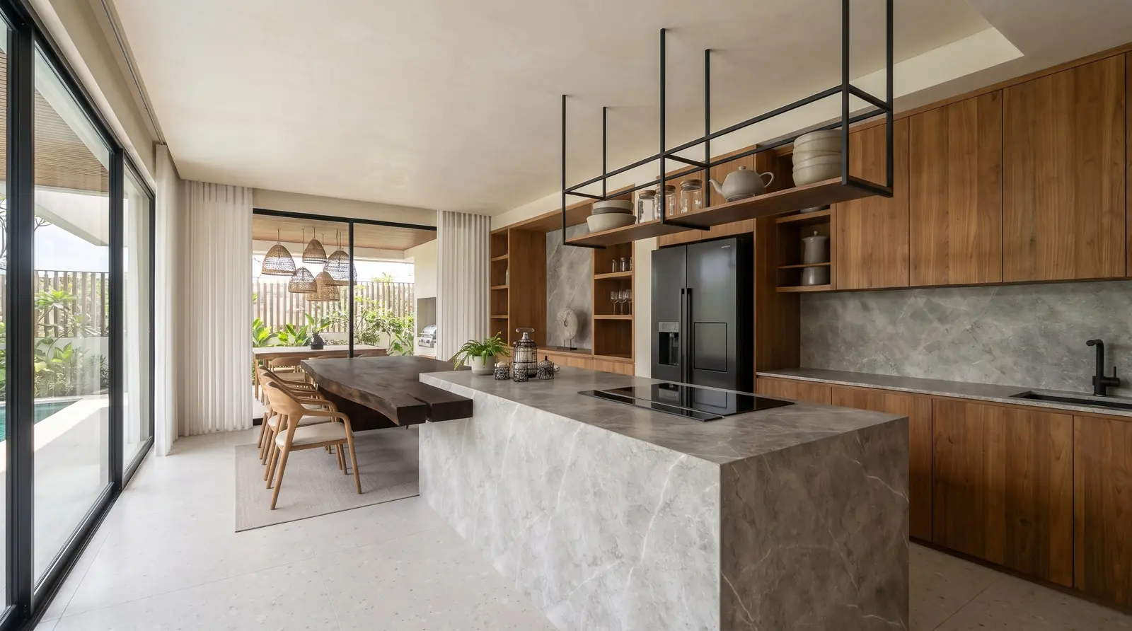 Marble Kitchen Island