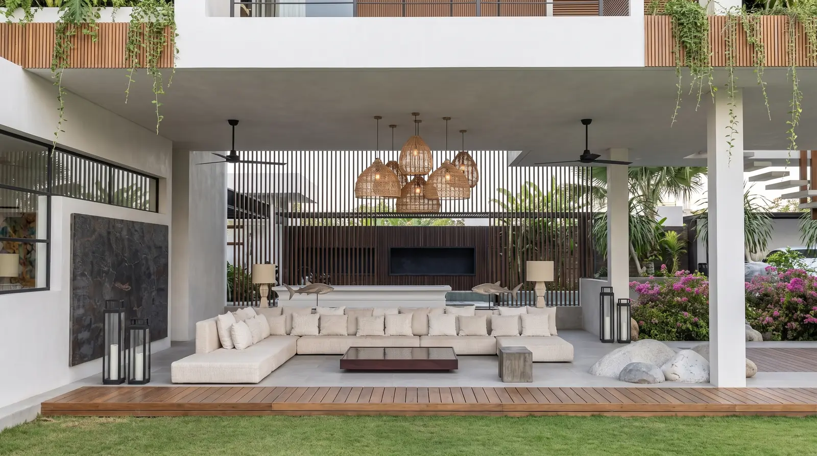Covered Outdoor Lounge