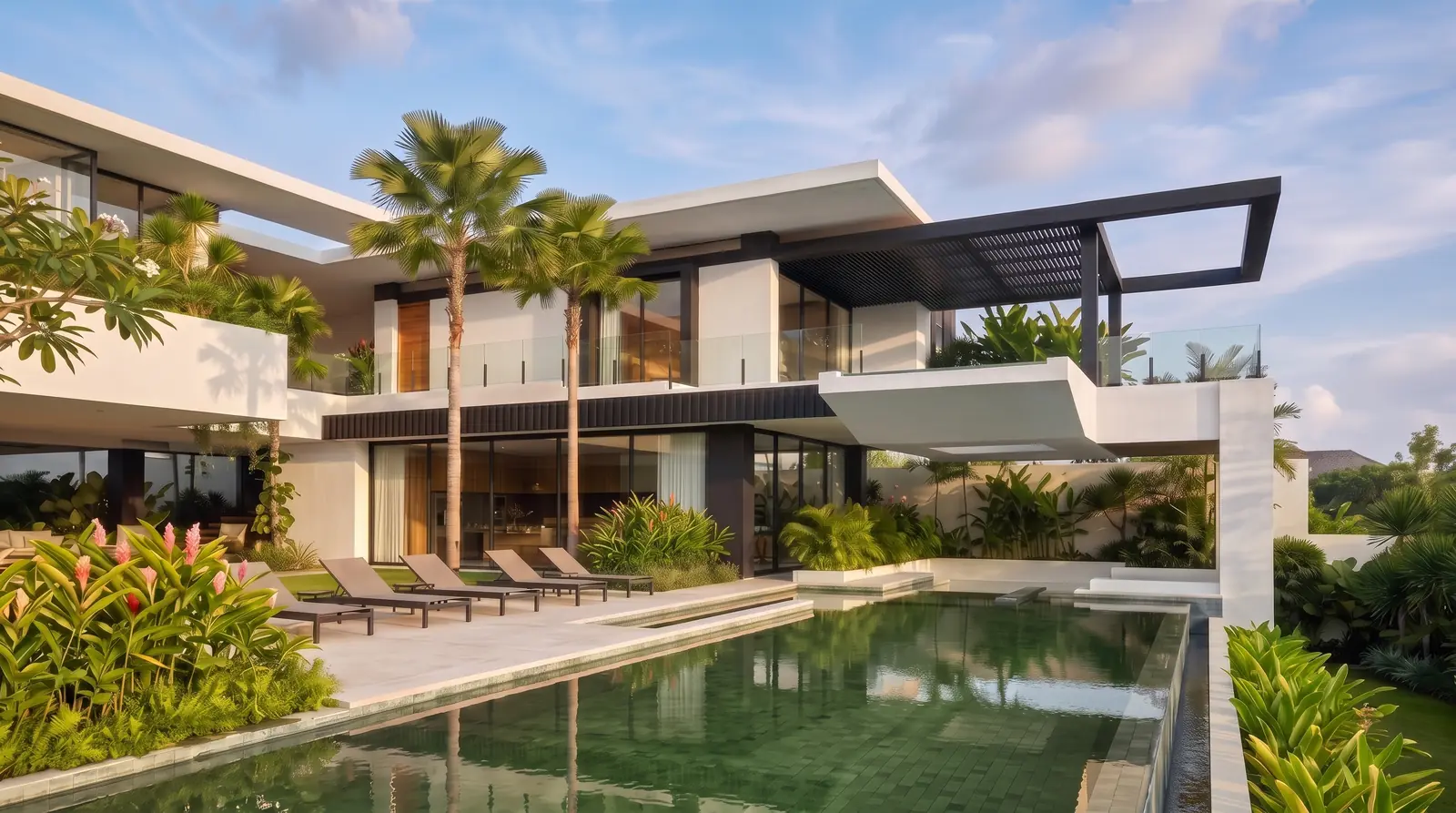 Tropical Poolside Retreat