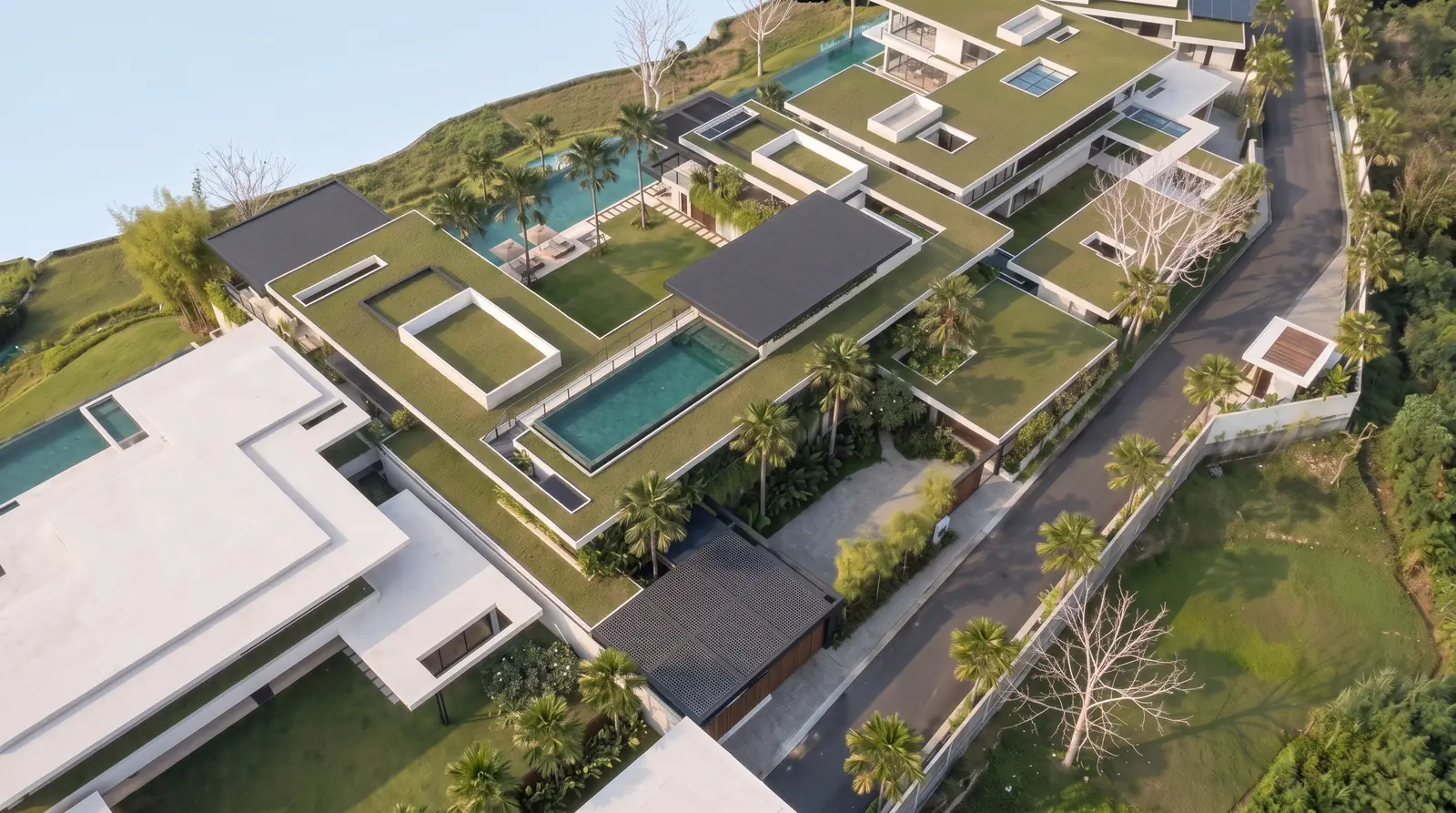 Aerial Villa Overview