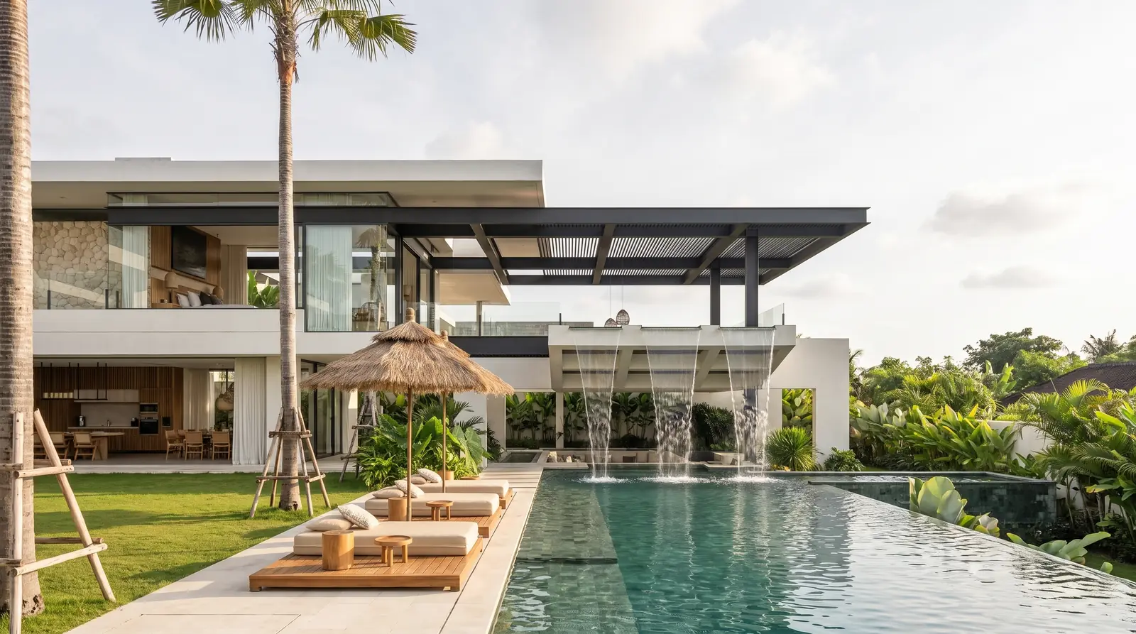 Cascading Pool Pavilion