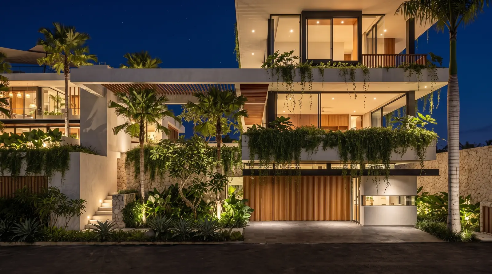 Tropical Villa Facade