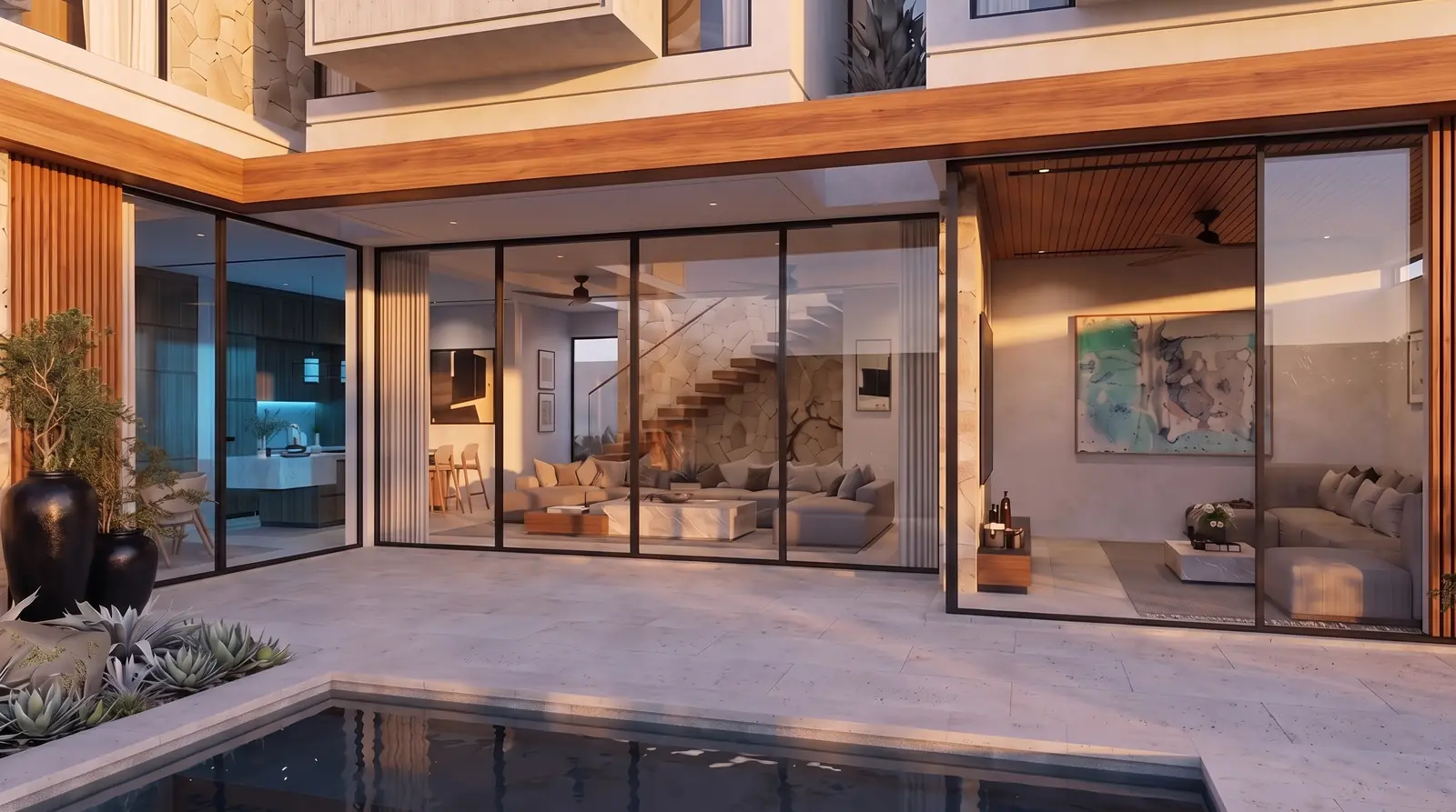 Courtyard Pool Pavilion