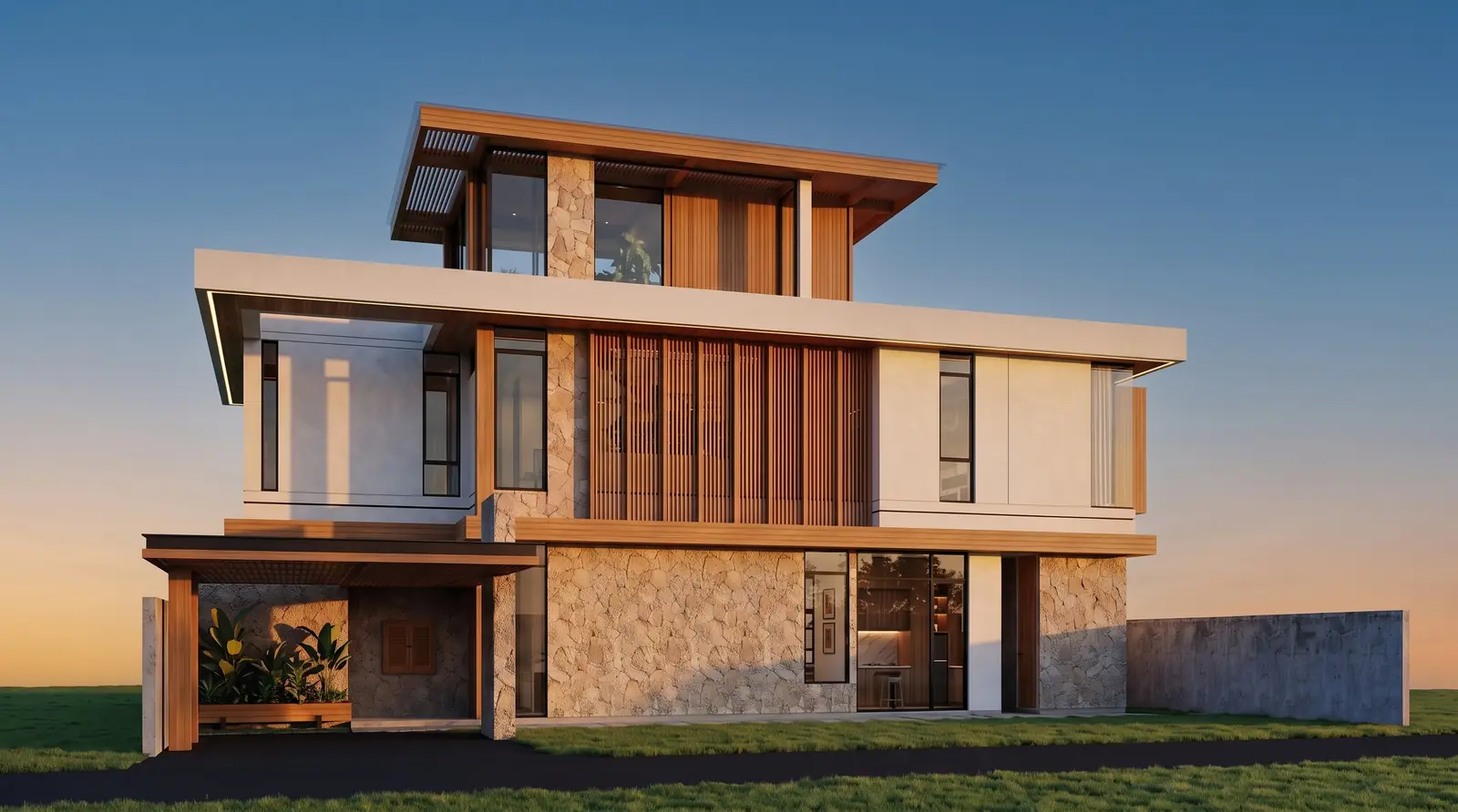Modern Villa Facade