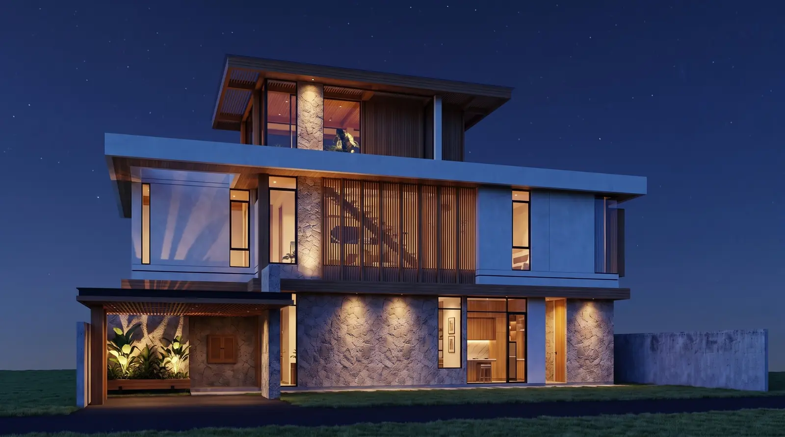 Modern Villa Facade